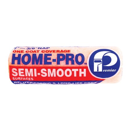 Premier 7" Paint Roller Cover, 3/8" Nap, Polyester 722